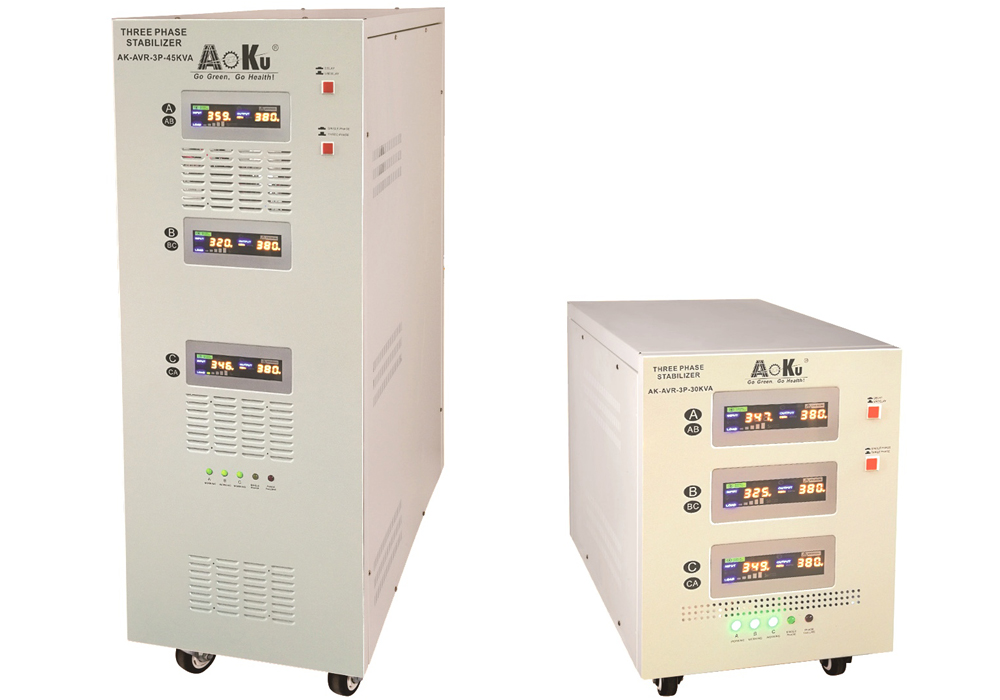 AVR, Automatic Voltage Regulator Stabilizer, Three Phase Servo Motor  Stabilizer
